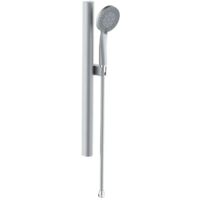 Saliscendi doccia 5 getti flex 150 cm PVC anti torsione silver