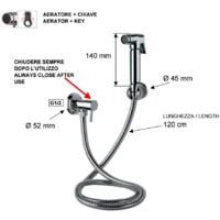 Doccetta Per Bidet LURNODY - Kit In Acciaio Inox Per WC, Pulizia Igienica, Controllo Pressione