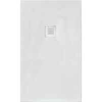 Piatto doccia rettangolare 150x90 cm effetto pietra marmoresina STONE bianco FRANCIA