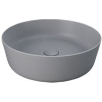 Lavabo da appoggio feeling tondo grigio opaco matt