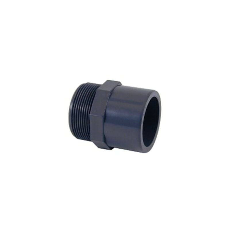 Embout fileté Pvc pression (à visser 2'' - dia.50 Int et dia. 63