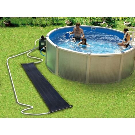 Chauffage solaire pour piscine hors sol 3m – Capteur semi-rigide en polypropylène – Compatible tuyaux 32mm et 38mm – Installation modulaire – Piscineo