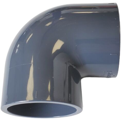Coude 90° PVC pression 63mm – Connexion femelle/femelle – Pour installations de plomberie – Durable et efficace – Piscineo