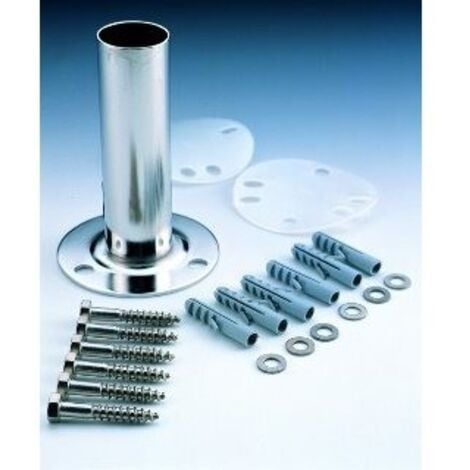 Platines à visser pour échelles inox, jeu de 2