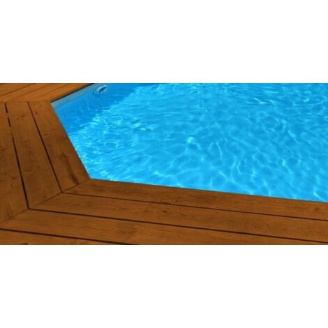 Liner 75/100 compatible Piscine Sunbay LOKKA 551x351x119 bleu fon