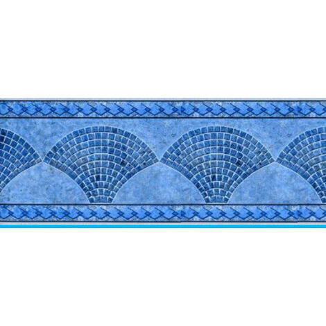 Liner piscine 75/100 bleu foncé frise Keops 5x3m – Épaisseur 0,75 mm – Haute résistance aux UV et produits chimiques – Installation facile – Piscineo