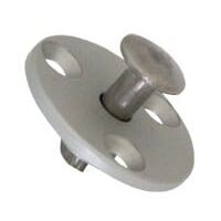 Piton escamotable en inox pour plage de piscine en bois – Fixation par vis – Diamètre 40mm – Hauteur 30mm – Pour couvertures de piscine – Piscineo
