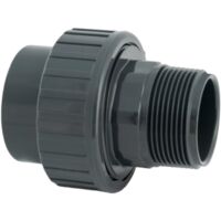 Union démontable Pvc (2'' mâle d'un côté et diam. 63mm de
