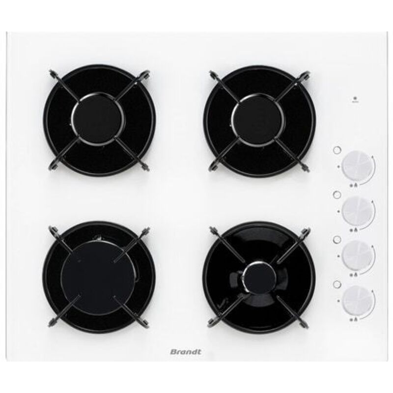 TABLE VERRE GAZ BLANCHE BRANDT BPG3400W