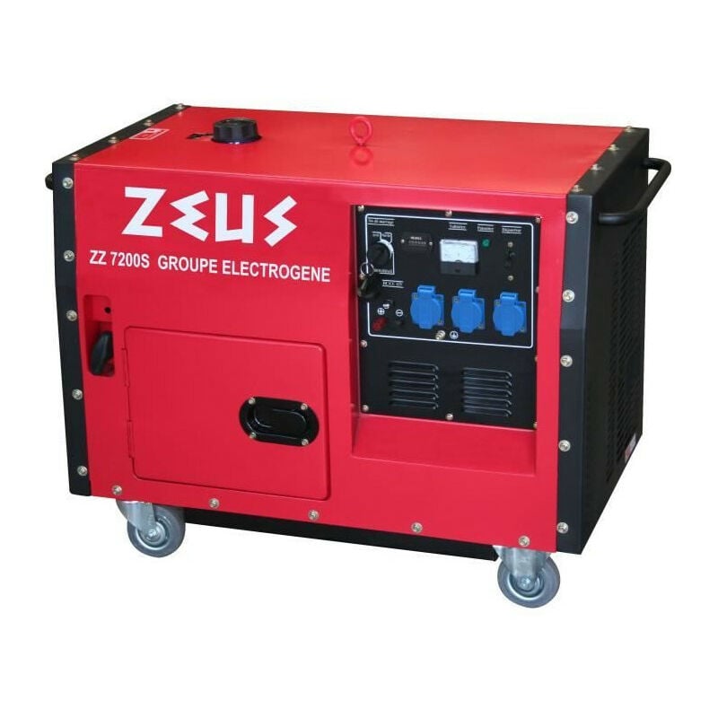 Groupe électrogene ZEUZ - Silencieux - 6000 W - Démarrage électrique