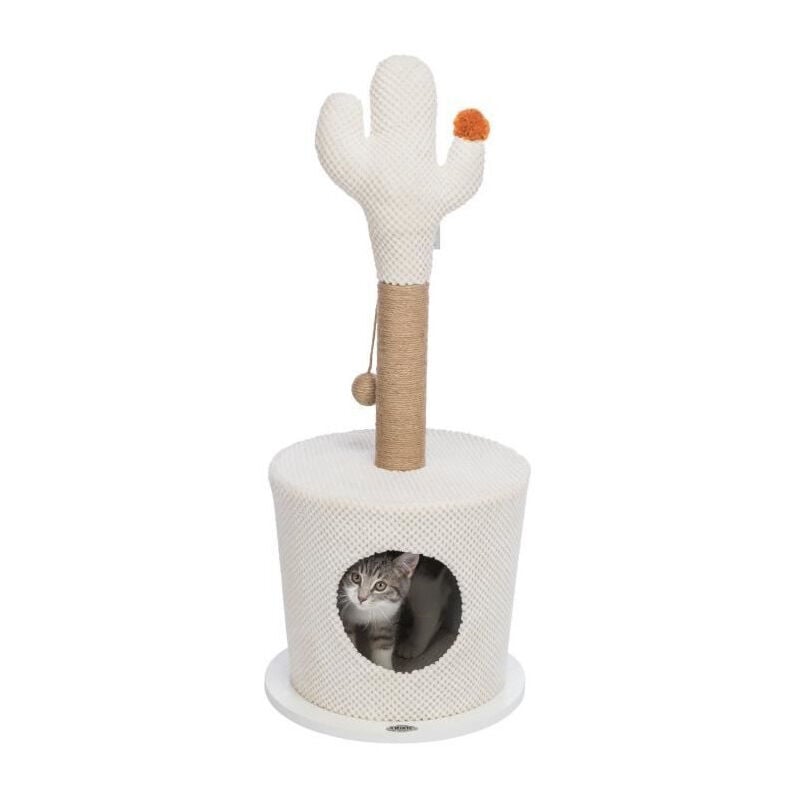 Abri douillet TRIXIE - Avec cactus - ø 36 × 84 cm - Creme