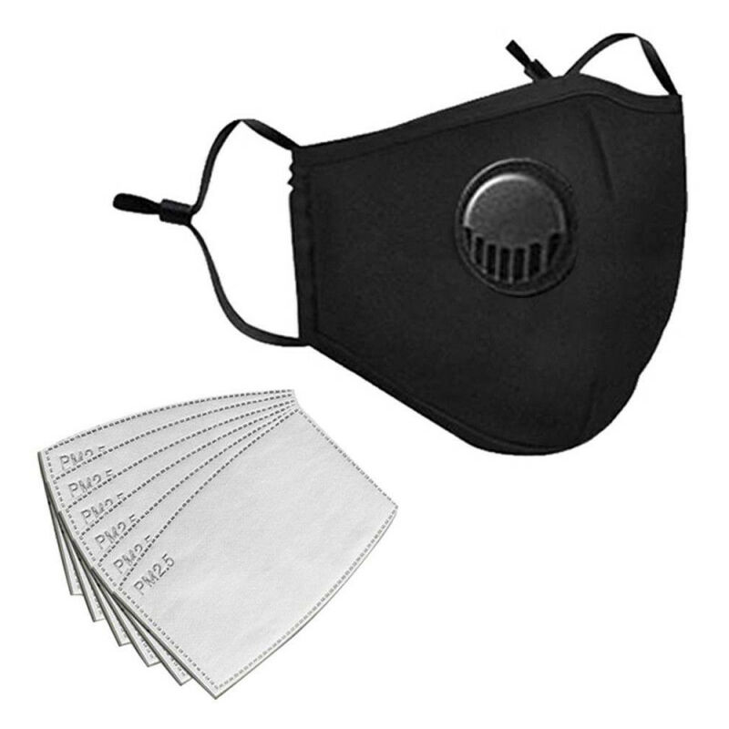 Masque de protection lavable avec filtre à charbon actif
