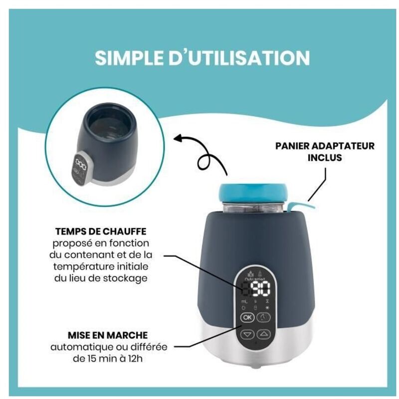 Babymoov Égouttoir à Biberons Compact - Sèche-Biberons Modulable Grande Capacité 6 Biberons, Accessoires Et Tire-Lait, Passe Au Lave-Vaisselle