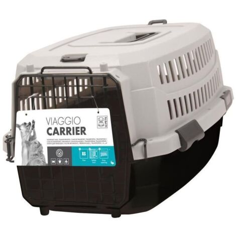 m-pets Viaggio Carrier M caisse transport bordeaux gris (1/4)