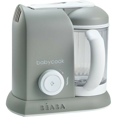 BEABA, Babycook Solo, Robot bebe 4 en 1, Cuiseur, Mixeur - Gris