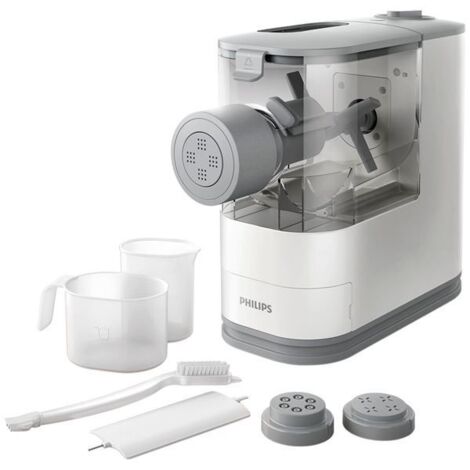 Philips – Machine à pâtes électrique 150W – Prépare jusqu'à 450g en 18 min – 4 disques interchangeables – Affichage LED pour utilisation simple - HR2345