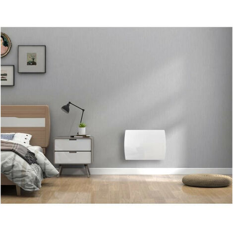Radiateur électrique LEONA 1000W Verre Noir - Inertie Céramique, Programmable, écologique - 6