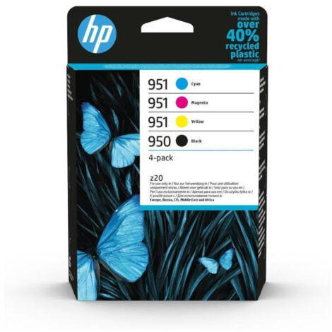 HP 950 Pack de 4 cartouches d'encre noire/ 951 Pack de 4 cartouches d'encre cyan/magent...