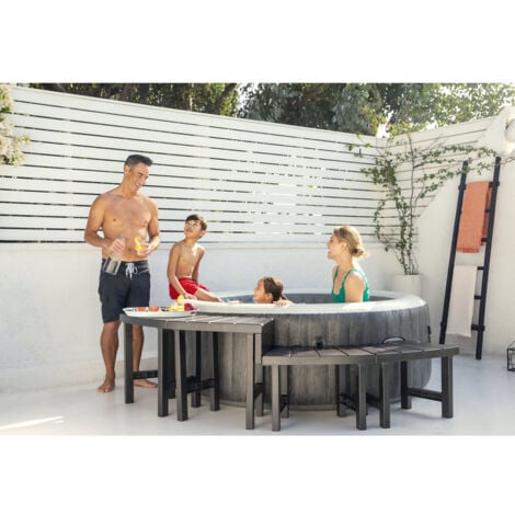 Intex - 28515 - Pack 4 pieces 2 medium + 2 hautes entourage spa 4 places rond