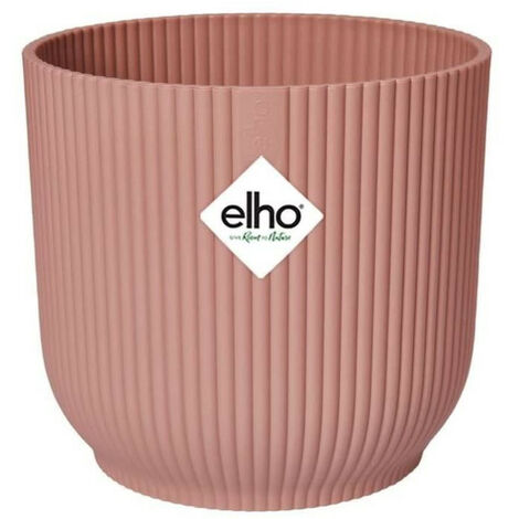 ELHO Pot de fleurs Rond VIBES - Ø29,5 x H27,2 cm - Plastique - Bleu Foncé