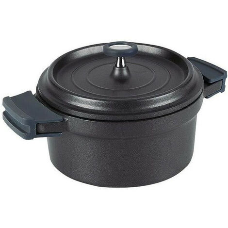 Cocotte Fundicion ronde en fonte D 24 cm noir (1/5)