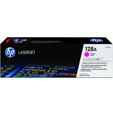 Cartouche de toner magenta HP 128A pour imprimantes LaserJet Pro CM1415fn/CM1415fnw/CP1525n/CP1525nw