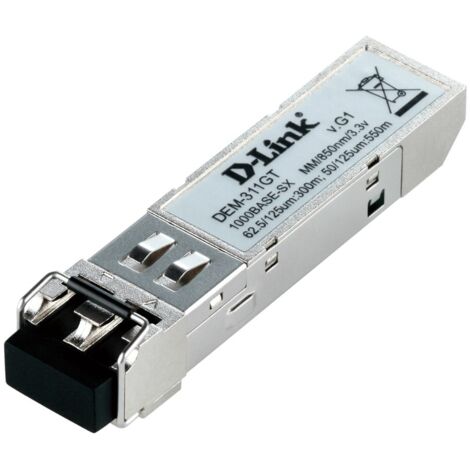 D-LINK Transceiveur - DEM-311GT - Mini-Gbic fibre multimode SFP LC 1000Base-SX (550m) (1/3)