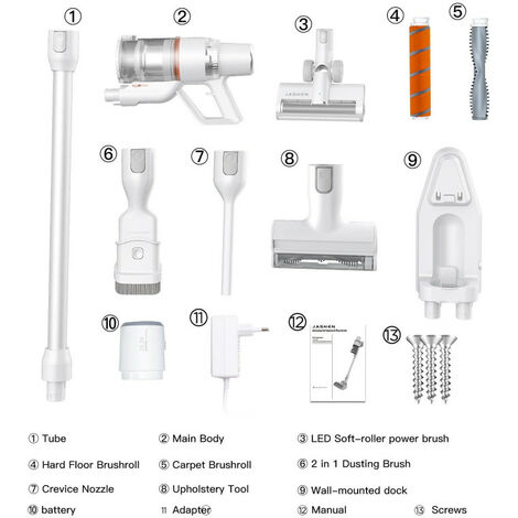 Jashen V18 Aspirateur Puissant Sans Fil Intelligent - Puissance