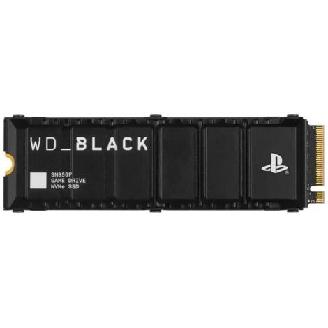 Disque SSD Interne SanDisk WD BLACK SN850P WDBBYW0020 NVMe M.2 PCIe 4.0 2 To SSD pour PS5 Noir et blanc