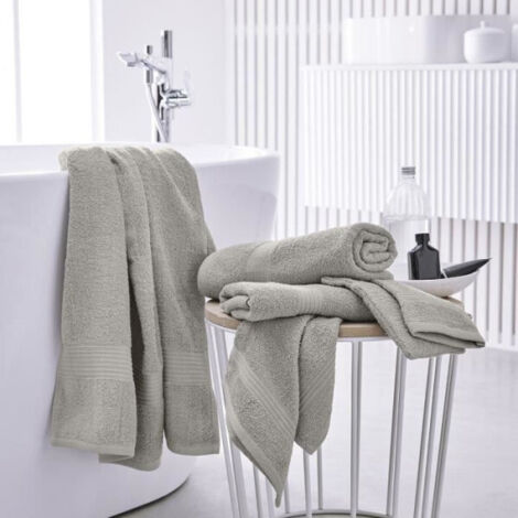 Lot de 2 Serviettes de Toilette Today 50x90 cm 100% Coton Ocre