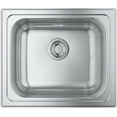 Évier de cuisine inox GROHE K200 31719SD0 1 cuve 533 x 457 mm finition brossée (1/10)