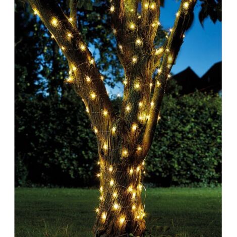 Guirlande d'extérieur solaire LUCIOLE blanc chaud 100leds SMART GARDEN