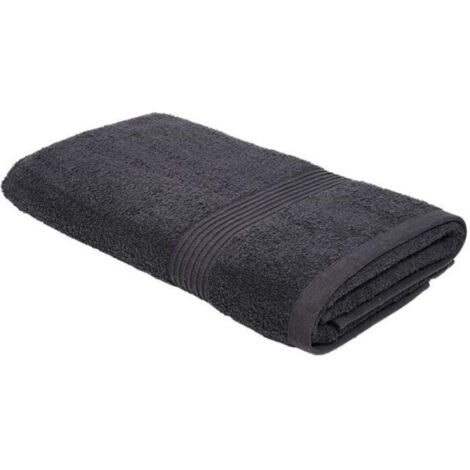 TODAY Essential - Drap de bain 70x130 cm 100% Coton coloris fusain (1/3)