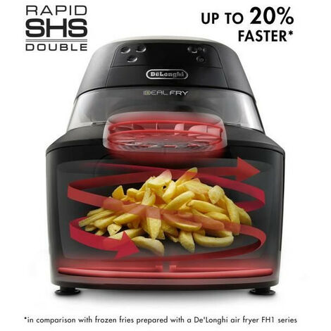 Friteuse Electrique sans huile Delonghi FH2394 - Capacité : 1,5kg - 1400W - Cuve anti-adhérente
