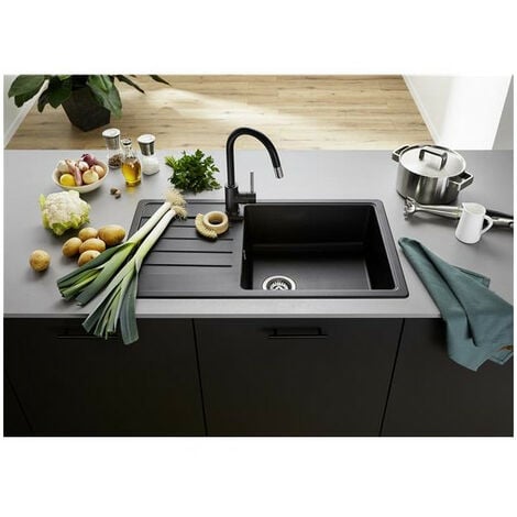 EVIER, A ENCASTRER, EN SILGRANIT  , BLANCO LEGRA XL 6S, 1 GRANDE CUVE, BLANCO - 526087