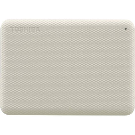Disque dur externe - TOSHIBA - CANVIO ADVANCE - 2 To - Blanc - Logiciels de sécurité et sauvegarde inclus (1/6)