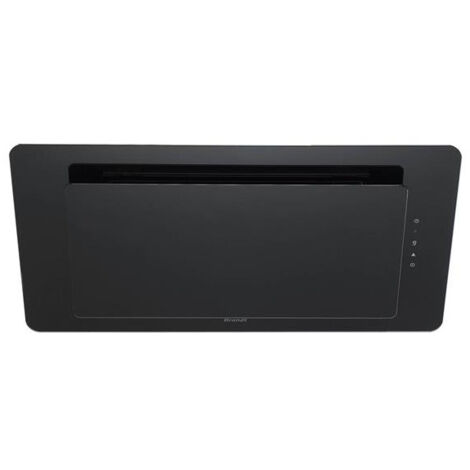 Brandt – BHV1974IB – Hotte murale inclinée 90 cm en verre noir – Débit 543 m³/h – Classe A+ – Niveau sonore 42 dB – Éclairage LED intégré - BHV1974IB-aspiration (1/7)