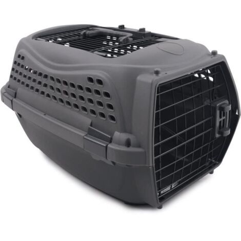 M-pets ECO GIRO caisse de transport gris foncé légère et robuste