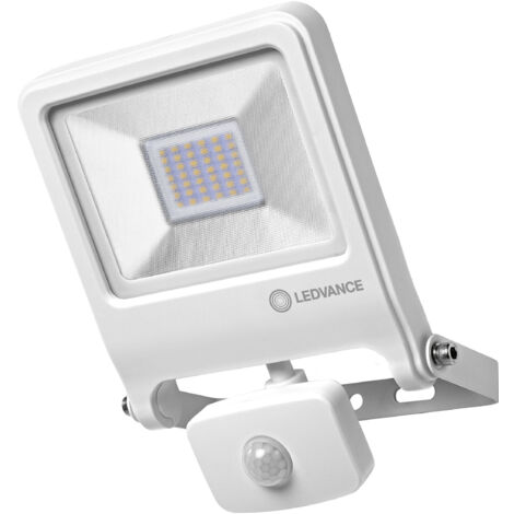 Ledvance – Projecteur LED extérieur 30W – 2400 lumens – Température de couleur 3000K – Détecteur de mouvement jour/nuit – IP44 pour sécurité extérieure