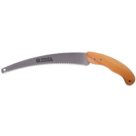 SCIE COUTEAU POIGNEE BOIS VERNIS SPEAR & JACKSON - 28505 (1/2)