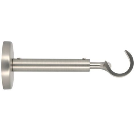Support extensible pour rideaux 20mm – Longueur réglable 110 à 150mm – Métal chrome mat – Fixation facile – Mobois