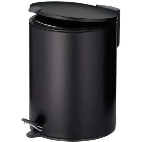 POUBELLE 5L MATS 27CM METALNOIRN KELA - 23702 (1/2)