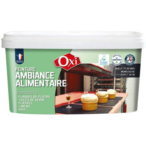 Peinture intérieure murale blanche satin 2,5 litres – Monocouche acrylique – Certifiée Ecolabel – Pour murs et plafonds en plâtre et ciment – Durieu (1/2)