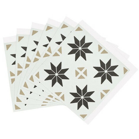 Dalles Murales Adhésives Wall Tiles Effet Carrelage étoile 30.5x30.5cm Boite De 6 - Access Deco (1/4)
