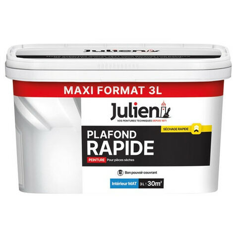 JULIEN PLAFOND RAPIDE MAT BLANC 3L JULIEN - 5678997 (1/3)
