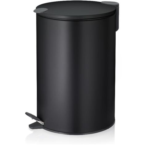 POUBELLE 12L MATS 38CM METALNOIRN KELA - 10642 (1/3)