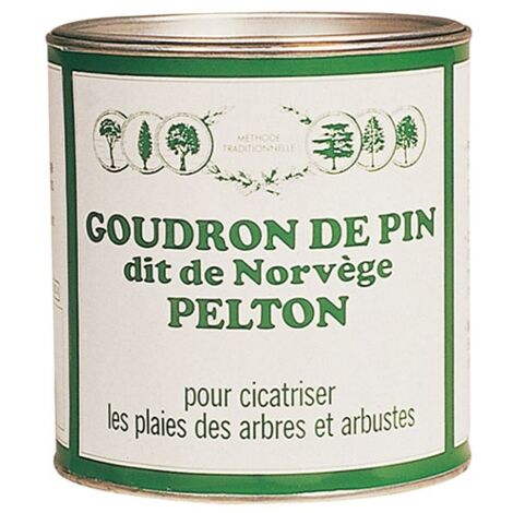 Goudron de pin pour cicatrisation des plaies d'arbres 800g – Application facile au pinceau – Produit barrière contre insectes – Pelton - GOUD4