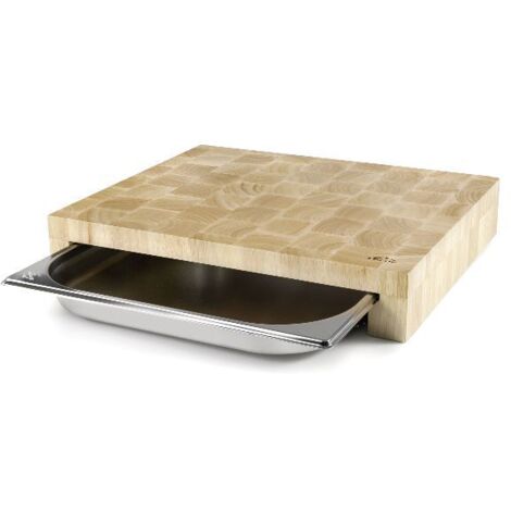 PLANCHE DECOUPER +BAC INOX 41.5X34X7 LACOR - 60592 (1/6)