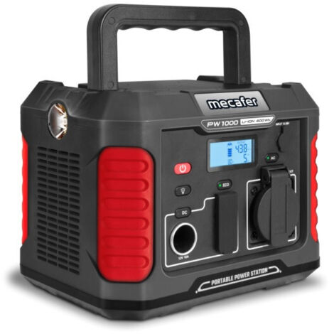 Mecafer – Station d'énergie 1000W – Alimentation 230V – Recharge USB – Idéale pour chantiers et espaces confinés