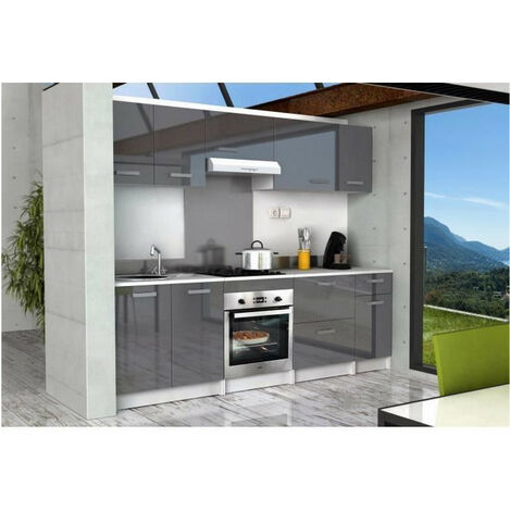 START Meuble haut de cuisine L 60 cm - Gris Brillant